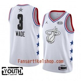 Miami Heat Trikot Dwyane Wade 3 2019 All-Star Jordan Brand Weiß Swingman - Kinder